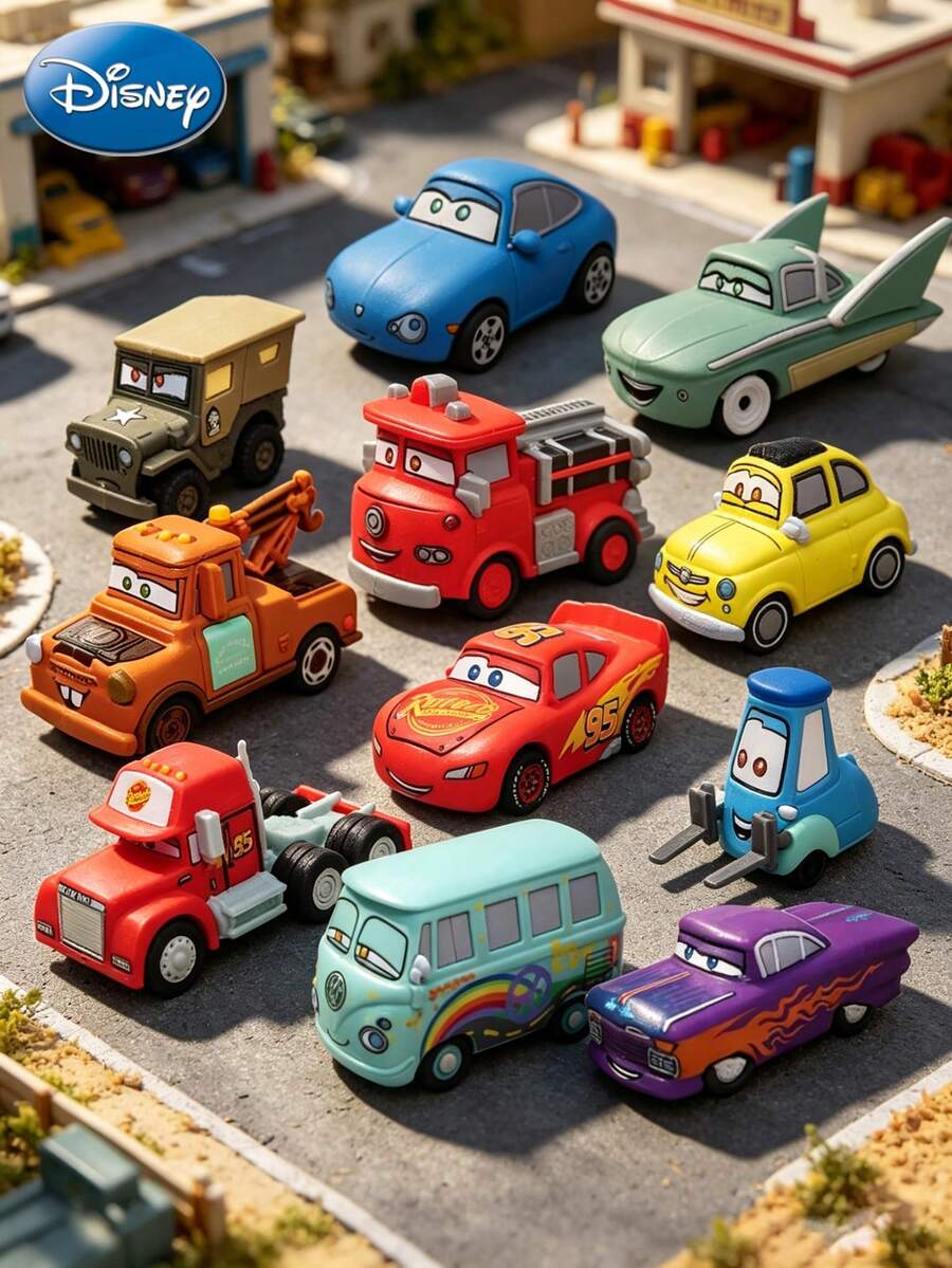 Monogram Disney 迪士尼官方授權 Cars 3 盲袋鑰匙圈 3D 收藏吊飾 隨機單款驚喜款 盲盒包飾掛飾 車輛角色鑰匙鏈 節日禮物 新年裝飾 可愛車輛角色收藏包飾 - 彩色 - 查看 1