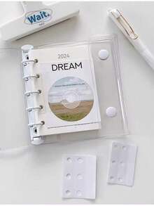 50/100/200pcs Self-Adhesive Binder Label Stickers With Round Hole - Suitable For DIY Notebooks, Journals, Photo Cards And Binder Storage Labels - Multicolor - View 10