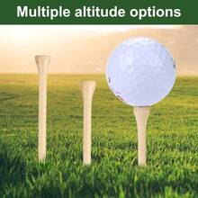 100 PCS Golf Tees Durable Bamboo 3 1 4 Inch  Tee Reduce Friction Side Spin For Stable Golfing Accessories - Primary-200 Pcs - View 4