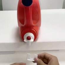 1pc Laundry Detergent Dispenser With One-Touch Button & Push-Pull Spout - No-Power Setup, Portable Plastic Soap Container Suitable For Home, Camping, Laundry Room - Durable Liquid Soap Dispenser, Easy-Grip Button For S & - A - View 4