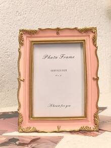 1pc Vintage European Style Golden Floral Oval Photo Frame, European Palace Decor Frame, Suitable For Family Photo Display, Fit For K-Pop Star Card Album - 1PC - View 11