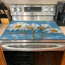 1pc Daisy Pattern Printed Absorbent Dish Drying Mat, Espresso Machine Countertop Absorbent Mat, Sink Drain Mat, Soft Faucet Absorbent Mat, Sink Cup Mat, Home & Kitchen, Bathroom Accessories - Multicolor - View 3