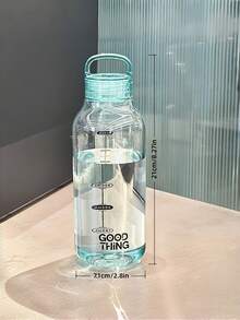 1pc Minimalist Japanese Style Transparent Polycarbonate Water Bottle With Rotary Cap, Leak-Proof, Heat-Resistant, Suitable For School, Home, Office And Outdoor Activities. Easy To Carry, Daily Use, Back To School - Multicolor - View 11