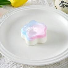 1 pieza Pelota antiestrés de color degradado con estrella, alivio silencioso de la ansiedad, juguete para apretar con la mano. Alivio del estrés sensorial portátil con movimiento, ideal para mejorar el estado de ánimo diario como un regalo perfecto para las vacaciones - Multicolor - Ver 5