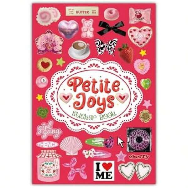 PRSTINCOL Vintage Sweetheart 2 In 1 Sticker Book Set, Includes Vintage And Sweetheart Each 30 Pages Of Ephemera Stickers, Aesthetic Junk Journaling Supplies For Scrapbooking Adults,8.3 By 5.5 Inches