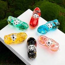1 Piece Standing Moving Quicksand Soccer Cleats Statue Ornament - Modern Resin Shoe Decor With Dynamic Sole Design, Plastic Suitable For Home, Office, Gift For Soccer Fans, -Themed Decoration - Multicolor - View 7