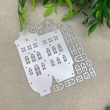 3D房屋切割模具 房屋壓花模板 碳鋼切割模板 金屬手工切割模具 適用於製作卡片、手工相簿、裝飾品等 - DIY可愛建築 - 查看 5
