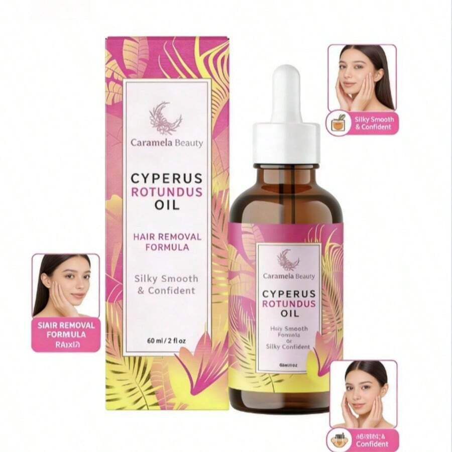Caramela Beauty Cyperus Rotundus Oil For Natural Permanent Hair Reduction,Mother's Day Gift,Holiday Gift,Birthday Gift,Gift For Women - Hoa - Xem 1