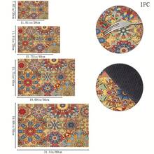1pc Bohemian Pattern Printed Absorbent Dish Drying Mat, Espresso Machine Countertop Absorbent Mat, Sink Drain Mat, Soft Faucet Absorbent Mat, Sink Cup Mat, Home & Kitchen, Bathroom Accessories - Multicolor - View 11