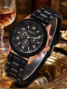 5pcs/6pcs Set Girls Silicone Strap Round Dial Watches & Clover Lucky Charm Jewelry, Suitable For Holiday, Travel, Daily, Valentine's Day, Mother's Day, Birthday Gift, Best Choice, Multiple Colors Available, Super Comfortable Wristwatch - Multicolor - View 11