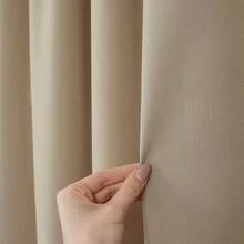 FLYINGCURTAINS 室內/室外防水窗簾片，純色聚酯纖維窗簾，遮光隔熱窗簾，防紫外線窗簾，適用於陽台、涼亭、門廊、廚房、餐廳、客廳、臥室、書房等。家居裝飾，單個銷售（有多種顏色和尺寸可選） - B - 查看 3