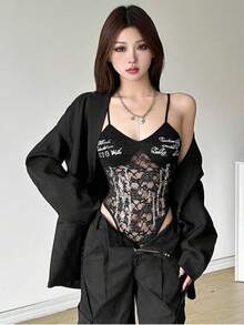 Women Tops - Black - View 7