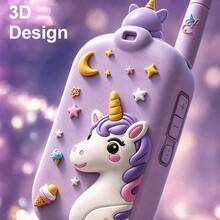 PoddyPony 兒童充電式視訊對講機，附高清攝影機與語音功能，適用於室內/戶外遊戲、露營、健行等，適合3-14歲男孩女孩 - 彩色 - 查看 3