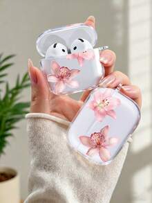 1个清新甜美透明耳机保护套，兼容AP第三代/AP第四代/Pro/Pro 2/Pro 3耳机充电盒，耳机保护套，防刮耐用，不含耳机，适合作为情人节礼物 - 無色 - 查看 9