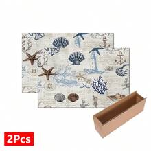1pc Ocean Creature Pattern Absorbent Dish Drying Mat, Espresso Machine Countertop Absorbent Mat, Sink Drain Mat, Soft Faucet Absorbent Mat, Sink Cup Mat, Kitchen & Bathroom Accessories - Multicolor - View 13