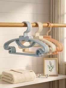 20pcs/10pcs Durable Baby Clothes Hangers - Non-Slip, Space-Saving Drying Racks, Easy Organization - Suitable For Bedroom, Closet, Wardrobe, Bathroom And Dorm (Random Style) - Non-slip Hanger - View 10