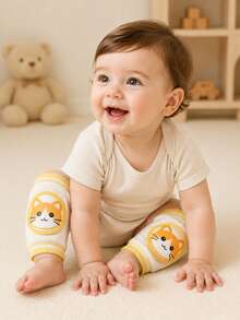 Infant Crawling Knee Pads, Anti-Slip & Padded Knee Guards For Baby Boys Girls, Breathable Knee Protectors For Floor Crawling & Walking, Cute Sheep Design, 1 Pair - Multicolor - View 17