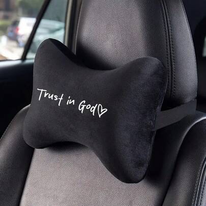 ( 1 Seatbelt Shoulder Pad + 1 Car Neck Pillow )Trust In God, Print Car Pillow, Neck Pillow Headrest Andshoulder Guards,Car Accessories, Car Decor, Car Accessories For Interior, Car Stuff, Pillows, & Accesorios Para Carro – Soft Comfort Car Pillow ,Suitable For All Vehicle Models