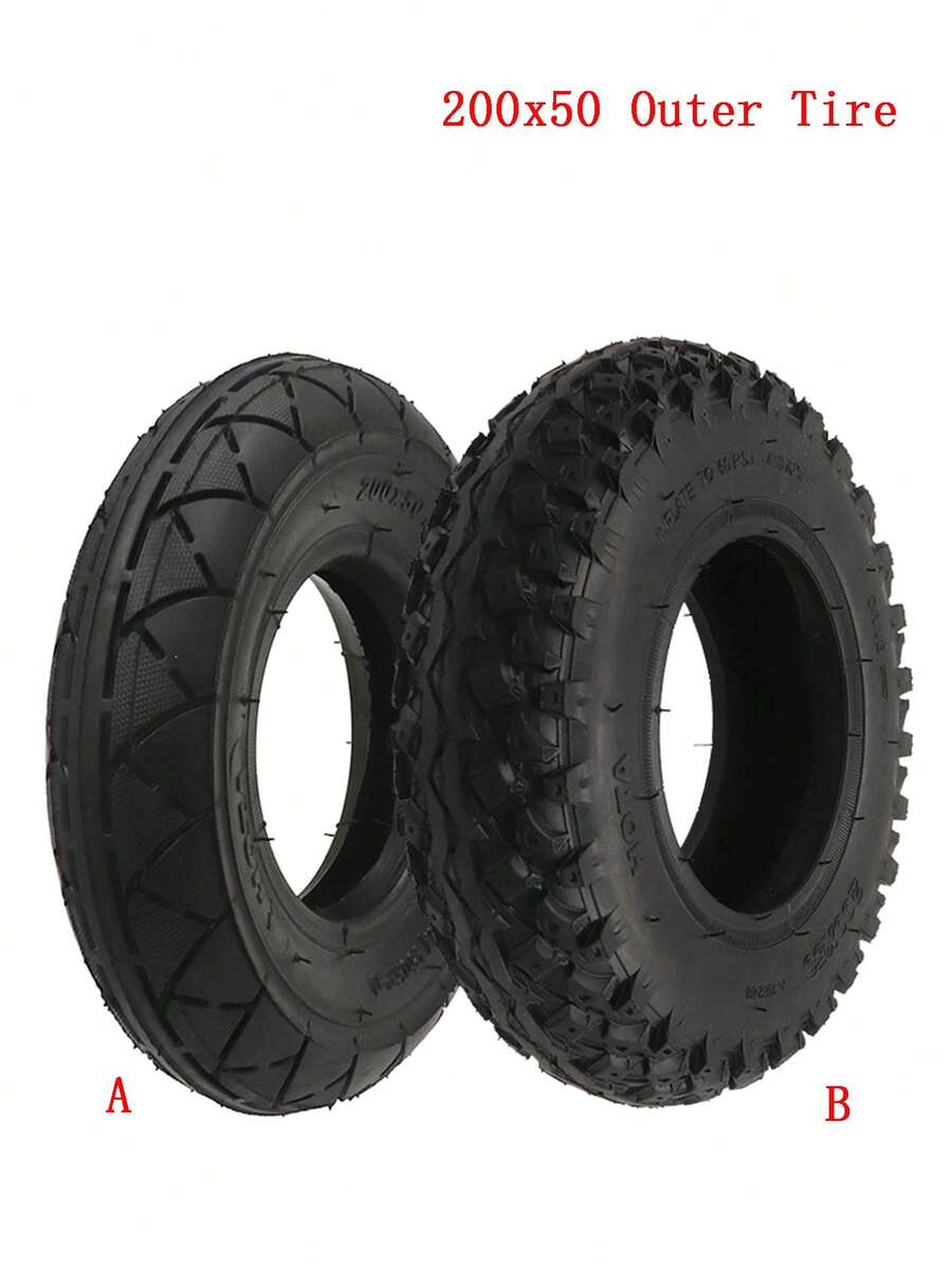 8英吋 200x50 電動滑板車前後輪充氣胎配件 - 200x50外胎 - 查看 1