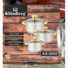 6 Stücke einfaches Metall Doppel-Ohr Suppentopf Set - 1,0L-5,1L abgestufte Multifunktions-Kasserolle Kombination (mit hitzebeständigem Glasdeckel) - Übersicht 8