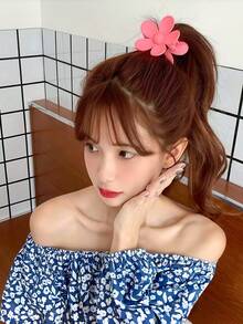 19pcs/Set Pink Self-Adhesive Hair Curlers, Including Various Sizes Of Curlers, Positioning Alligator Clips, And A Super Cute Flower Hair Clip, Practical For Fixing Curlers And Styling, Suitable For Girls And Women, Perfect For Vacation, Dates, Graduation Season Or Daily Wear,Hair Styling Kit,Hair Clutch - Multicolor - View 8