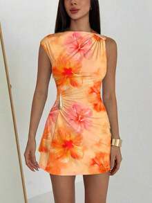 Women Midi Dresses - Multicolor - View 5