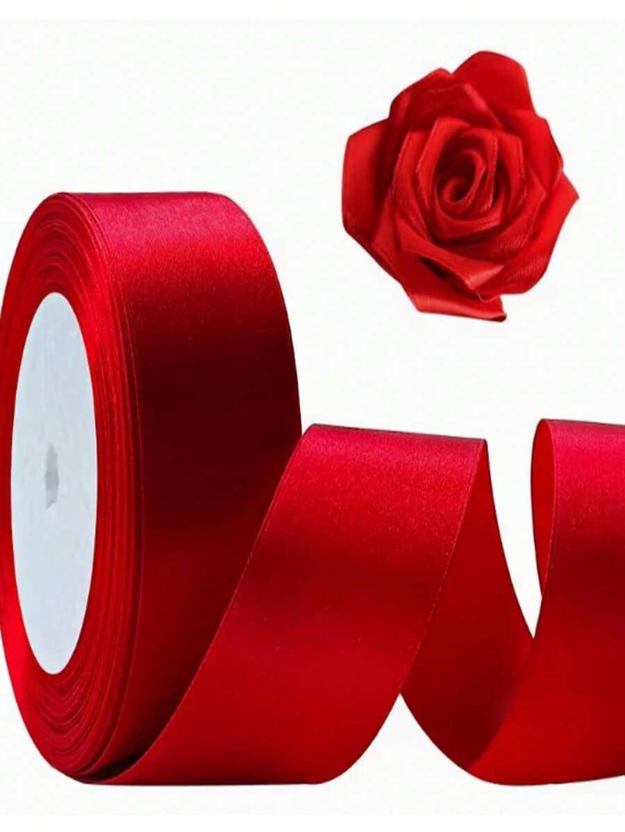 1/2pcs Satin Ribbon Bouquet, Gift Packaging, Birthday Cake Baking Border Decor, Satin Handmade DIY Bow - View 1