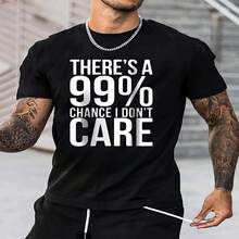 1 Piece Of T-Shirt For Men And Women, 100% Pure Cotton, Casual Round Neck With Print, Breathable Short Sleeves For Daily Wear, Casual Men's Style With Fashionable Design - 黑色 - 查看 2