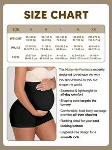 Pantalones Cortos de Maternidad Suprenx de Cintura Alta con Soporte Elástico para el Vientre, con Panel Abdominal Expandible, Ropa Deportiva para Yoga, Edición Navidad - Negro - Ver 7