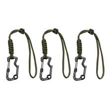 Multifunctional Tactical Hook Carabiner With Paracord Keychain Anti-Loss Rope For Outdoor Camping Hiking Emergency Gear - A - View 9