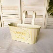 2/1pc Iron Art Vintage Flower Pot. Suitable For Planting Small Plants. Ideal For Garden, Room, Balcony, Cafe Decoration. Perfect As A Gift For Mother, Father. - Multicolor - View 13