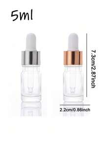 Sparkling Rhinestone Decorated Glass Dropper Bottle, Mini Essential Oil Dropper Bottle Transparent Glass Sample Bottle, Empty Perfume Cosmetic Liquid Container With Dropper, Portable Refillable Perfume Bottle, Mini Travel Beauty Tool Essential, Reusable Leak-Proof, Suitable For All Seasons, Best Choice For Gifts To Friends And Family, Mother's Day Gift, Valentine's Day Gift (2ml/5ml/10ml/15ml/20ml) - Multicolor - View 10