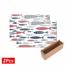 1pc Fish Pattern Printed Absorbent Dish Drying Mat, Home Decor, Dish Drying Pad, Espresso Machine Countertop Absorbent Mat, Sink Drain Mat, Soft Faucet Absorbent Mat, Sink Cup Mat, Kitchen & Bathroom Accessories - Multicolor - View 16