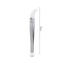 Precision Interchangeable Ceramic Tip Tweezers, High Temperature 1200°C Resistant Stainless Steel Straight, Curved, Reverse Handle White Set - Tweezers - View 17
