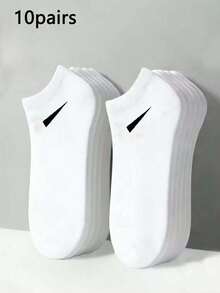 60pcs/30pcs/20pcs/2pcs Unisex Black, White, Gray Solid Color Ankle Socks, Invisible Socks, Minimalist Comfortable Breathable Versatile, Suitable For Spring/Summer Casual Wear, Home - Multicolor - View 7