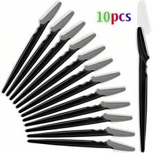 Mikinona 30pcs Portable Eyebrow Trimmer Makeup Tools, Stainless Steel Lightweight Non-Slip Handle, Travel Size - Pink - View 17