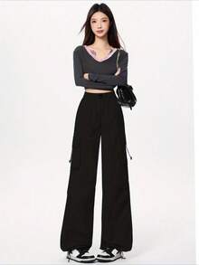 Women Pants - Pink - View 8