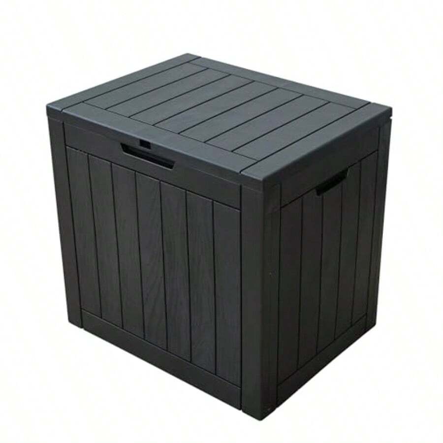OSJ Storeroom Outdoor Delivery Box Storage Large Capacity 118L Resin Waterproof Weatherproof Balcony Sturdy 56.1*43.4*53.4cm - 写真のように - チェックする 1