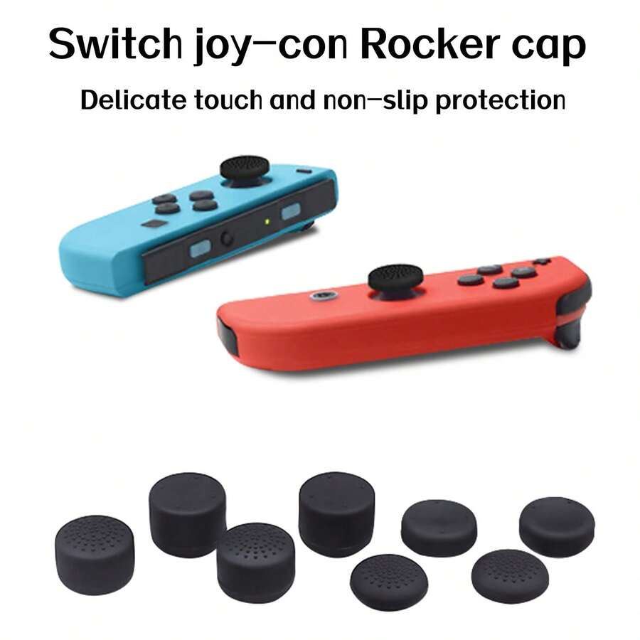 12 件套摇杆帽保护套,兼容 OLED、Switch 和 Switch Lite,硅胶材质,防尘防刮,提升游戏体验 - 10PCS搖桿帽 - 查看 1
