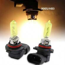 2 piezas Accesorios de faro de coche amarillo 9005 - lámpara halógena - Ver 7