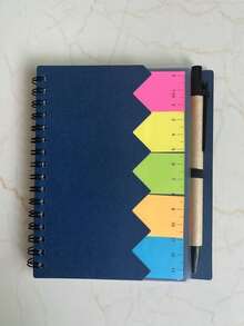 1本 A5 訊息辦公筆記本，N Times 貼紙便攜式可拆卸筆記本，附筆與便條紙 - A5 - 查看 13