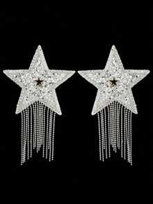Plus 1 Pair Decor Nipple Cover HLHG - Silver - View 3
