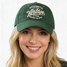 Retro American Letter Embroidered Baseball Cap, Soft Crown Flattering Snapback Hats, Unisex Casual Street Style Outdoor Sun Protection - Multicolor - View 3