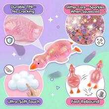 1PC Glitter Crystal Goose/Duck Animals,Soft And Slow Back,Sticky Stress Relief Toy,Cute Stuff,Taba Squishy,Travel Portable Fidget Squeeze Toys,Squisy,Perfect For All Ages Austism,Ideal Holiday Gifts,Fun Cute Gift,Birthday Gifts,Easter Gifts,Halloween Gifts,Christmas Gifts,Christmas Stocking Fillers,Party Bag Fillers,Fidget Toys,Kids Party Favors,Blue For Boys,Pink For Girls,Kids Games,Kids Toys,Boy Games, Girl Games,Children's Games. - Vịt (Xanh lá cây) - Xem 3