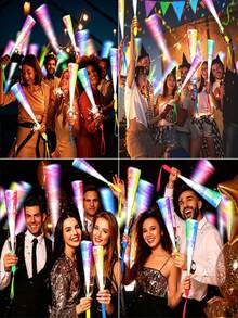 24/12/1pc LED Fiber Optic Wands For Various Holiday Parties. Suitable For Parties, Holiday Parties, Home Parties, Gatherings, Bars, Birthdays, Concerts, Festivals, Nightclubs, Party Lighting Supplies, Graduation Decorations, Birthday Gifts, Birthday Parties, Bachelor Parties, Graduation Party Supplies, Gift Recommendations, Neon Parties, Glowing Party Supplies, - Multicolor - View 8