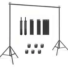 Backdrop Stand, 9x6.6Ft Banner Stand, Adjustable Background Stand Support Kit For Parties, Photoshoot, Photography, Projector Screen, Movie Screen, Wedding, Events Decoration, Balloon - 7x6.5Ft - View 8
