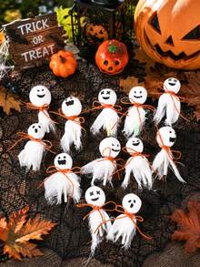1set Halloween Ghost Lollipop Decoration Gauze,DIY Lollipop Decoration Fabric,Halloween Lollipop Holder,Halloween Party Decor,Halloween Candy Packaging Decor,Happy Halloween Decor,Trick Or Treat Decoration For Halloweens,Party Favors,Halloween Candy Decorations,Halloween Home Decor - Ghost - View 8