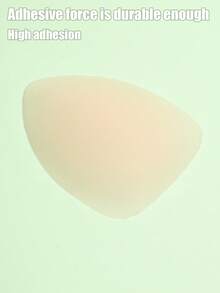 1 par de almohadillas de silicona reutilizables para levantar el busto, insertos de sujetador adhesivos invisibles, cubiertas de pezón adhesivas transpirables y amigables con la piel para atuendos sin espalda/tirantes - Multicolor - Ver 6