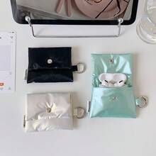 Minimalist Anti-Drop Earphone Case, Korean Style Student Portable Bluetooth Earphone Storage Bag, Mini Compact Coin Purse - Multicolor - View 8