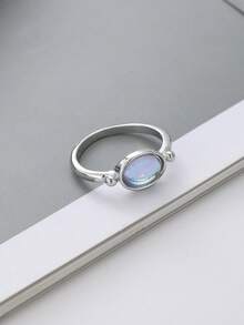 1 chiếc nhẫn đá mặt trăng giả cổ điển thủ công dành cho nữ - Trang sức phong cách Boho tối giản, phù hợp cho tiệc tùng, làm quà tặng, phụ kiện dự tiệc mọi mùa. - nhẫn - Xem 12